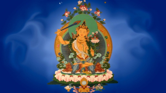 Manjusri's mantra - the eight syllable mantra that increases happiness