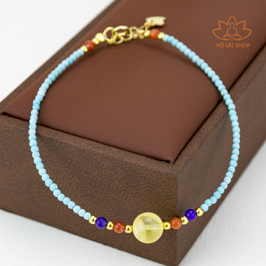Tibetan natural gemstone exorcist bracelet