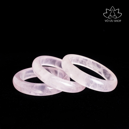 High quality solid rose quartz bracelet