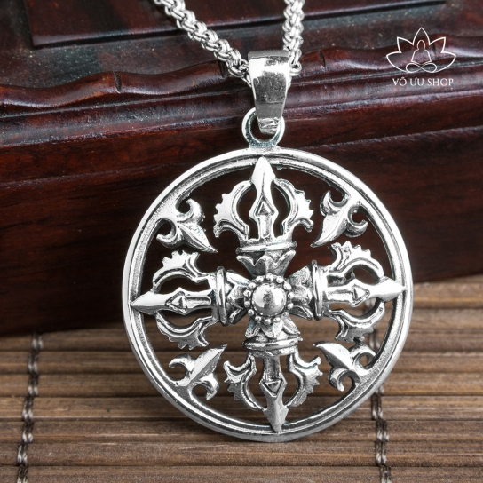 Silver Vajra pendant