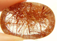 Copper rutilated quartz