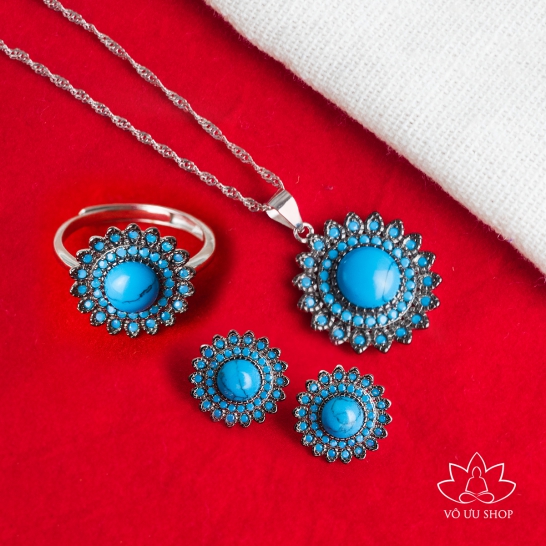 Set of jewelries made of Turquoise