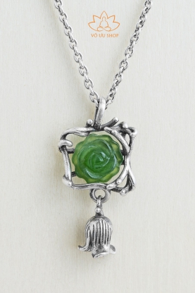 Dây chuyền Hoa Cát Tường Cẩm Thạch