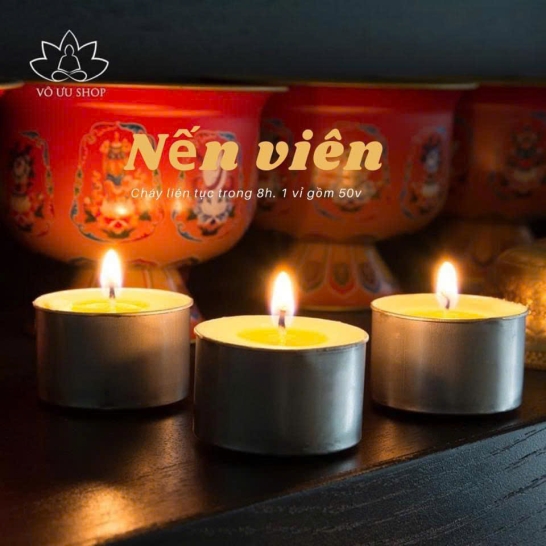 Nến bơ Tây Tạng vỉ 50 viên